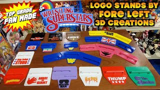 LJN WWF Wrestling Superstars Logo Stands by Fore Left 3D Creations [upl. by Adnolaj]