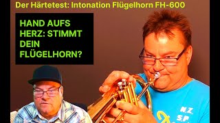 Der Härtetest Intonation beim Flügelhorn FH600 [upl. by Lashoh]