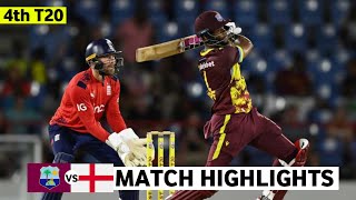 West Indies vs England 4th T20 Highlights 2024  WI vs ENG 2024  WI vs ENG 4th T20 Highlights 2024 [upl. by Lamiv821]