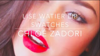 Lise Watier Rouge Gourmad Velours Lipstick Lip Swatches  Chloé Zadori [upl. by Darnell223]