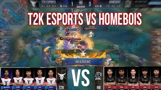 MLBBT2K ESPORTS vs HOMEBOIS THIRD MATCH MSC WILD CARD msc mlbb [upl. by Nawat845]