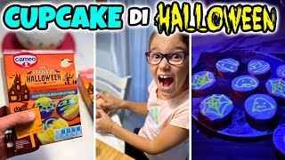 CUPCAKE DI HALLOWEEN Che Brillano al Buio Cucina con Matilde [upl. by Airamanna]