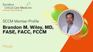 Member Spotlight Brandon M Wiley MD FASE FACC FCCM [upl. by Atnauqal]