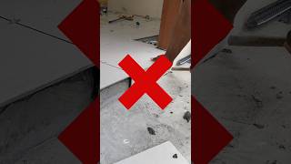 Tile installation trick construction tricks tileinstallation [upl. by Nyrhtak721]