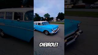 😃 Beautiful 1957 Chevy Wagon chevrolet stationwagon carshow [upl. by Erodavlas]