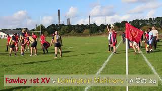 Fawley 1st XV v Lymington Mariners 191024 Clip 4 [upl. by Ydnis]