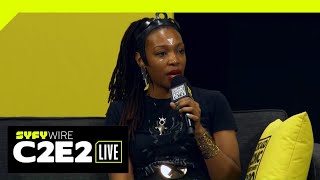 Black Panther Roundtable On Creating A Diverse Cast Of Characters  C2E2 2019  SYFY WIRE [upl. by Naimad596]