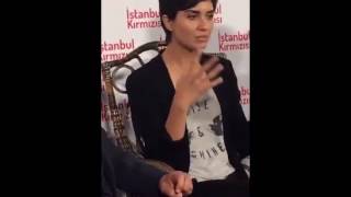 Tuba Büyüküstün at the Istanbul kirmizisi press conference 25516 [upl. by Bromley]