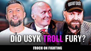 quotWHERE’S BIG JOHN FURY GONE and is losing UNTHINKABLE for Furyquot Carl Froch on Usyk Fury 2 presser [upl. by Tice]