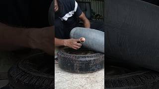 tyre tube repaircar tyre tubeless shorts [upl. by Asiul402]