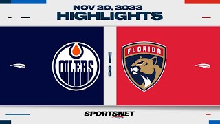 NHL Highlights  Oilers vs Panthers  November 20 2023 [upl. by Damali242]