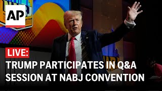 LIVE Trump QampA at NABJ convention in Chicago FULL STREAM [upl. by Zwick]