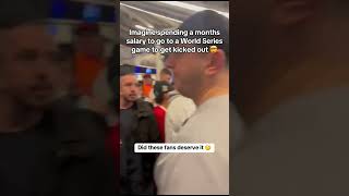 Yankees fans kicked out of World Series for grabbing Mookie Bett’s glove worldseries yankees [upl. by Wadell]