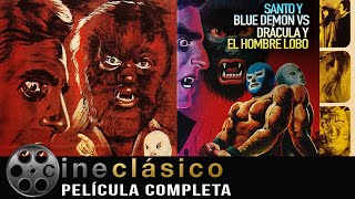 Santo y Blue Demon Vs Drácula y El Hombre Lobo 1973  Película Clásica Mexicana [upl. by Irmgard]