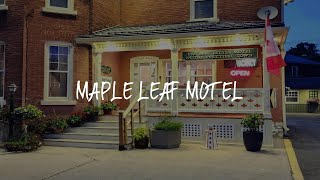 Maple Leaf Motel Review  Goderich  Canada [upl. by Eram]