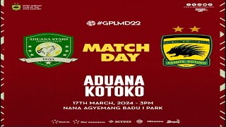 ADUANA STARS VS KOTOKO  MATCHDAY 22 LIVE COMMENTARY [upl. by Klecka501]