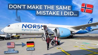 TRIPREPORT  Norse Atlantic Airways ECONOMY  Fort Lauderdale  Berlin  Boeing 7879 [upl. by Antin]