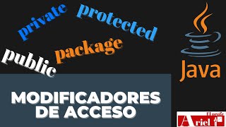 Modificadores de Acceso en Java Public protected private package [upl. by Goetz]