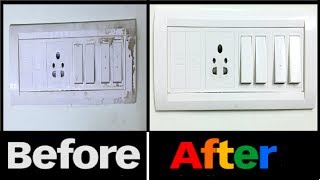 How to Clean Switch Board At Home Easy Way [upl. by Aisena162]