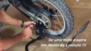 Carretinha para Moto  Motopratico  Engate Rapido [upl. by Oznofla]