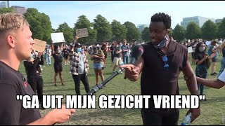 Dennis bezoekt antiracisme demonstratie in Den Haag [upl. by Sirrad]