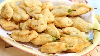 Nonnas Zucchini Flower Fritters Recipe  Laura Vitale  Laura in the Kitchen Episode [upl. by Halley]