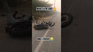 Bike🏍crash😭ho gya  normalridesplus bikecrashing bikelovar bikelife [upl. by Saisoj]