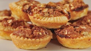 Pecan Tassies Classic Version  Joyofbakingcom [upl. by Parks]