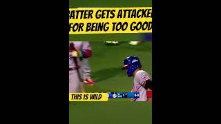 Batter get attacked for being too good baseball baseballlife baseballplayer baseballhighlights [upl. by Ahsiral583]