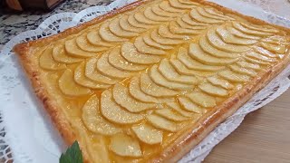 TARTA DE MANZANA receta casera deliciosa  original fácil y rápida de hacer  te encantará 😋 [upl. by Tyree]