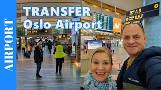 TRANSFER AT OSLO Airport Gardermoen 🇧🇻 Transit Walk from Aircraft to our Domestic Connection Flight [upl. by Grigson]