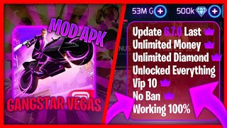 Gangstar Vegas Mod Apk 670g Gameplay  Unlimited Money Diamonds Vip 10 Working 100 [upl. by Isnan]