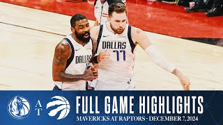 Dallas Mavericks Highlights vs Toronto Raptors  December 7 2024 [upl. by Ymer]