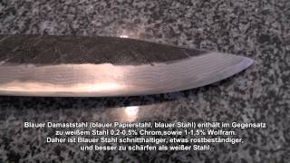 Messer  Review Damastmesser Kanetsune Shinobi [upl. by Bach]