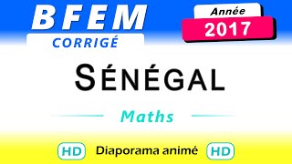 BFEM Maths Sénégal 2017 correction [upl. by Janos]