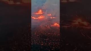 Kilauea volcano erupts in Hawaii shorts [upl. by Newkirk]