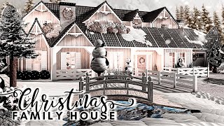 BLOXBURG One Story Christmas Family House  speedbuild  tour ♡ [upl. by Locke18]