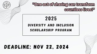 Diversity and Inclusion Scholarship Program [upl. by Duma918]