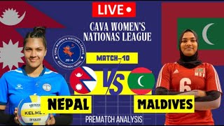 NEPAL VS MALDIVES VOLLEYBALL  CAVA WOMENS NATIONAS CHAMPIONSHIP  Prematch analysis [upl. by Girand]