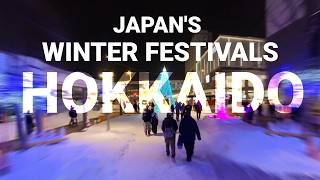 Best Hokkaido Japan Winter Festivals 2025 Sapporo Asahikawa Otaru [upl. by Harikahs914]