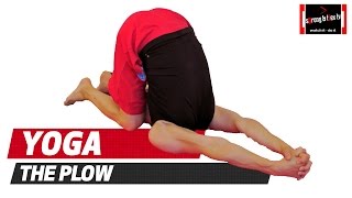 Yoga pose  Plow pose  Stretches neck and upper back [upl. by Aiveneg327]