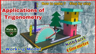 Mathematics working model  Applications of Trigonometry  Clinometer working model  Maths Models [upl. by Matthias]