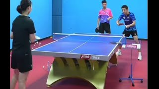 table tennisbackhand trainingZhang Jike Teaches You How to Train Like the Chinese National Team8 [upl. by Willing]