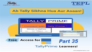 35 BAD DEBTS ENTRY USING JOURNAL VOUCHER IN TALLY PRIME [upl. by Ettennad]