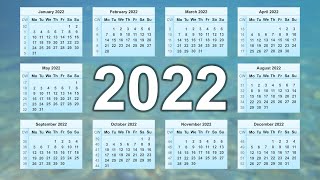 Calendar 2022 [upl. by Akiehs]