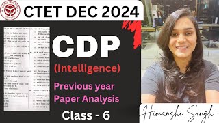 CTET 15th Dec 2024 Intelligence CDP Topic01 Class  6 ctet2024 education letslearn teacherexam [upl. by Veleda]