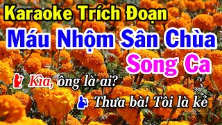 Karaoke Trích Đoạn Máu Nhộm Sân Chùa Song Ca Beat Hay  Anh Tuấn Cò [upl. by Ynot]