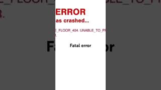 Fatal error view [upl. by Safoelc]