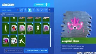 COMMENT OBTENIR UN SPRAY EXCLUSIF SUPER RARE DE CARNAVAL GRATUITEMENT MASQUE DES CÂLINS FORTNITE [upl. by Sredna820]