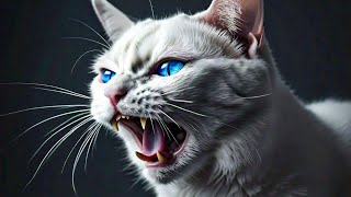 Cat Sound Horror  Aggressive cat sounds  Creepy Cat Meowing [upl. by Garbers198]